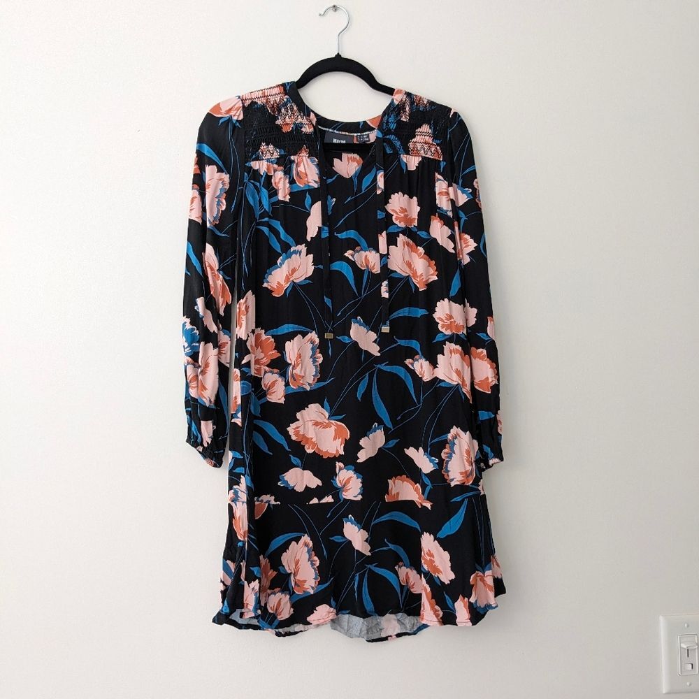 Anthropologie Maeve Ragonda Floral Tunic Dress